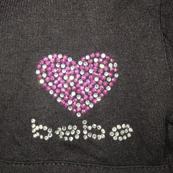 90's bebe Dress Faux Wrap Black Rhinestone 90s SZ XL NWT - Picture 9 of 9